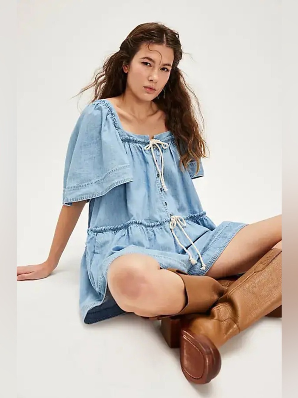 Free People | County Line Denim Romper
